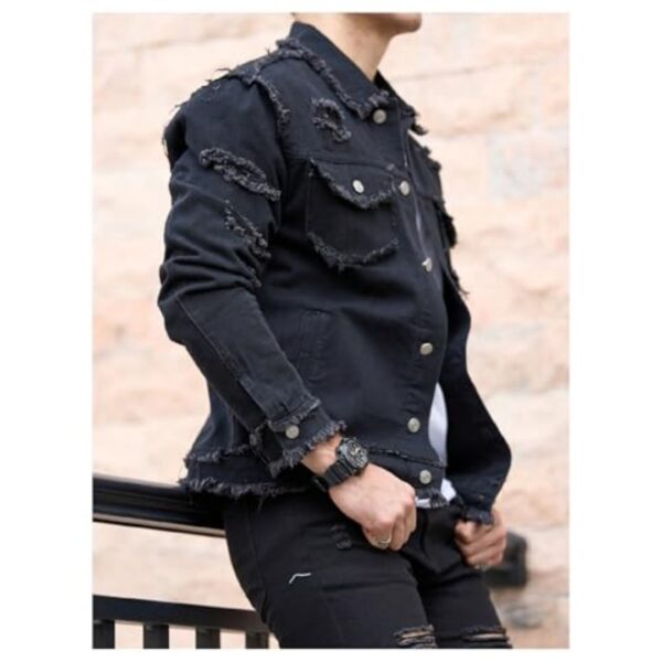 Form-fitting Denim Jacket For Men