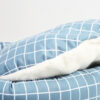 Pet Supplies Winter Plaid Pet Nest Small Round Nest with Pillow Cat Den Dog Den