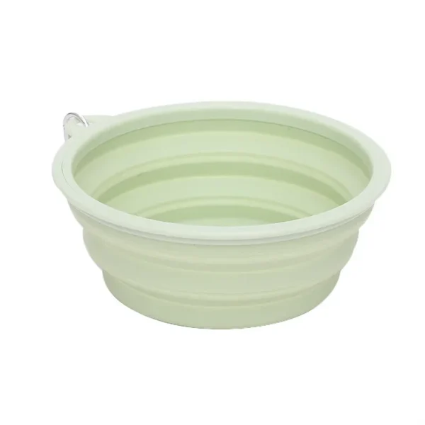 587691017 Dog Feeders Folding Silicone Bowl Outdoor Travel Foldable Portable Cat Dog Food Water Container Feeding Tray Bowl Pet Supplies