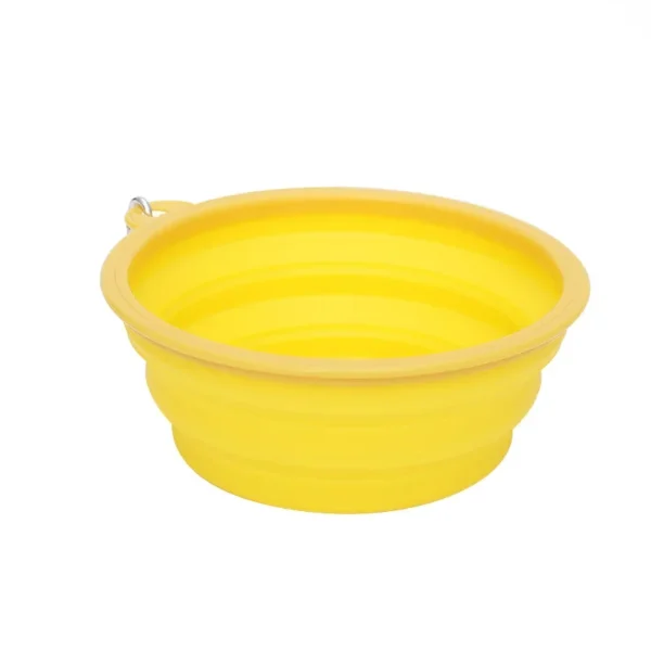 587691016 Dog Feeders Folding Silicone Bowl Outdoor Travel Foldable Portable Cat Dog Food Water Container Feeding Tray Bowl Pet Supplies