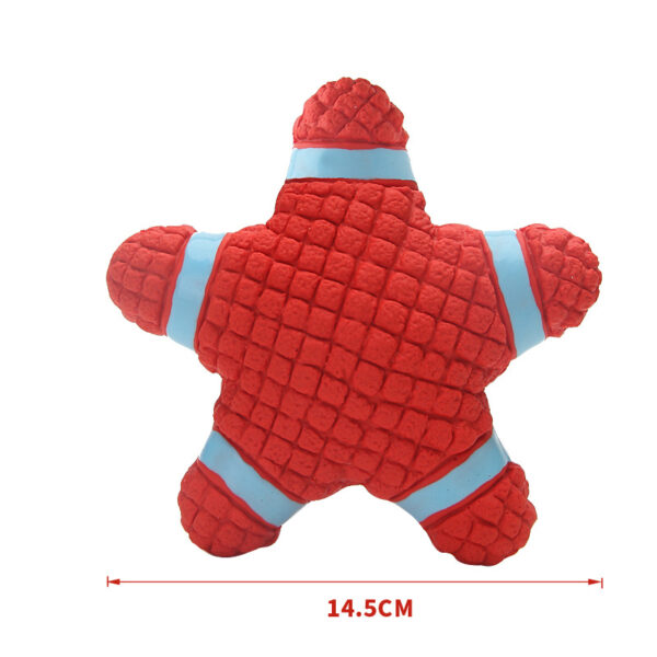 Pet Supplies Latex Starfish Lifebuoy Sound Series Puppy Teddy Medium and Large Dog Toys