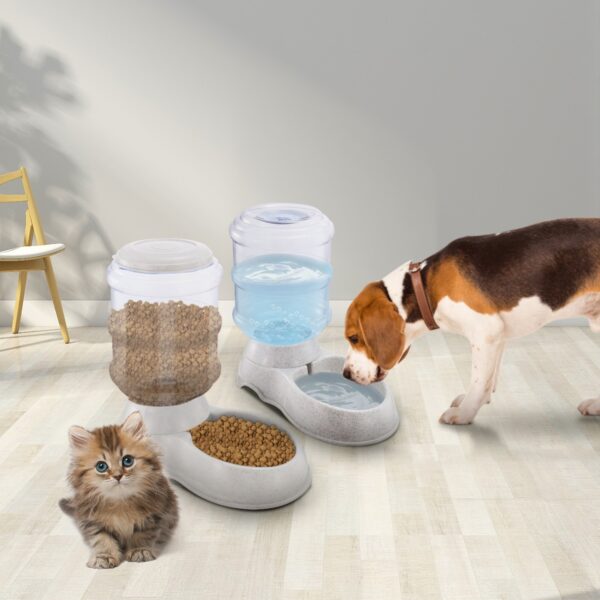 38aade1b-6423-487f-a01b-45d651e9ad1b.jpg 3.5L 1Gal Pet Water Dispenser Self-Dispensing Gravity Pets Water Feeder Automatic Pet Waterer Cat Dog