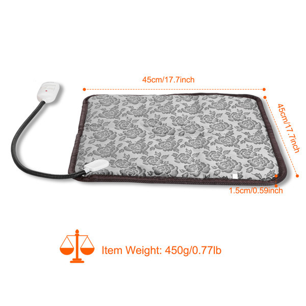 38b426ba-4529-4251-b6fd-4470670c4939.jpg Pet Heating Pad, Waterproof Adjustable Warm Blanket, With Anti Bite Steel Rope Box