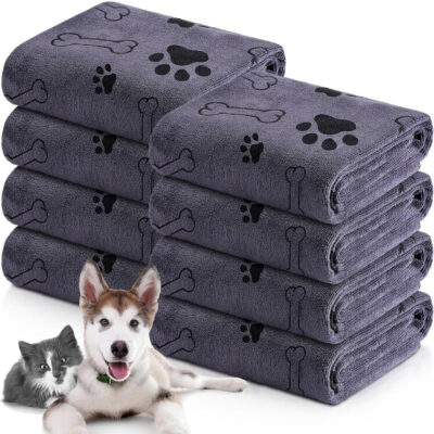 587633680 Pet bath towel quick drying and absorbent for dogs and cats bath towel soft and quick drying pet supplies
