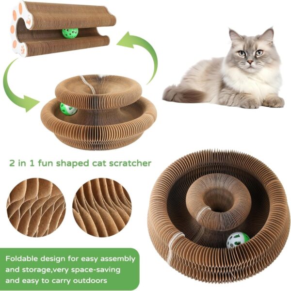 39e2037d-2389-4e58-b0e2-c063ef5cce3f.jpg 1 Pack Kitty Kurlz Cat Scratcher Toy Interactive For Indoor Cats