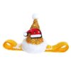 587639420 Pet Cat Dog Caps Cone Hat With Adjustable Strap Dog Christmas Headpiece Costume Cap Party Supplies