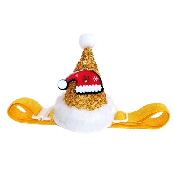 587639420 Pet Cat Dog Caps Cone Hat With Adjustable Strap Dog Christmas Headpiece Costume Cap Party Supplies