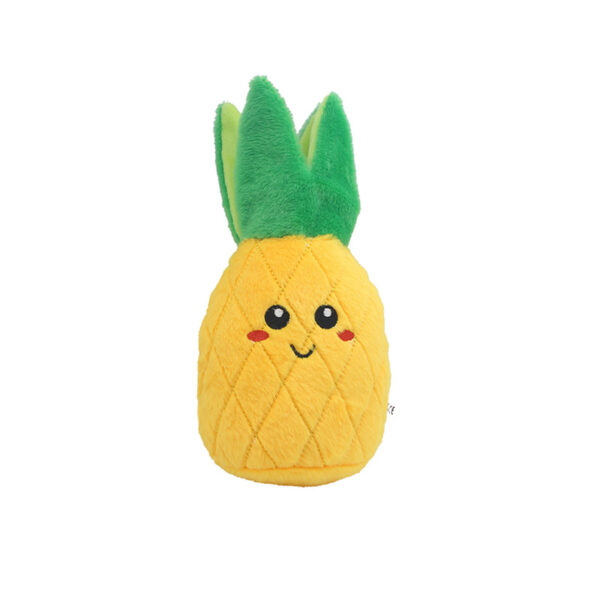 587814083 Pet Plush Sound Toys Fruits and Vegetables Dogs and Cats Educational Toys Supplies Cactus, Corn, Eggplant