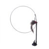 Suction cup cat toy stick that can be attached and held with steel wire multi head interchangeable cat toy and pet supplies