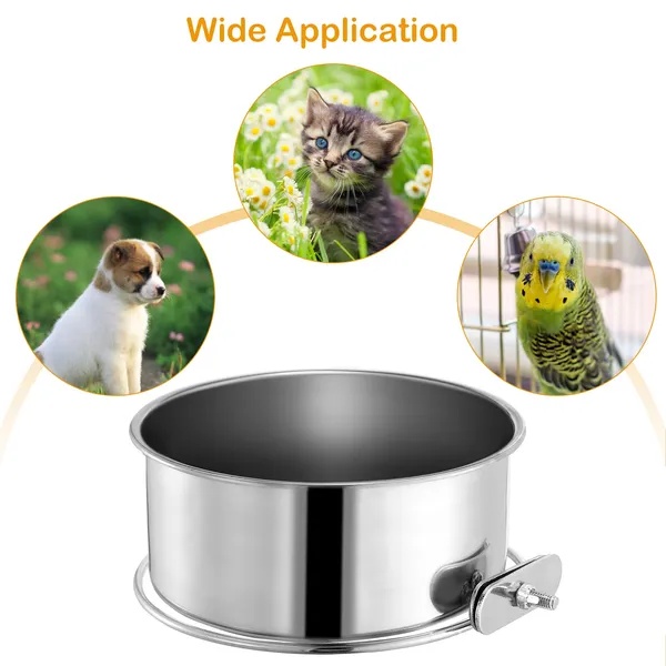 3ba36af3-0c3c-4cf8-bbe2-d5eef1cbd3bb.jpg Detachable Pet Cage Food Water Bowl With Clamp Holder