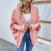 3bc8e124-301c-4bca-8cef-9c1dbe72a895.jpg New Loose Knitted Sweater Solid Color Bat Sleeve Large Lapel Cardigan Autumn And Winter Fashion Jacket For Women Clothing
