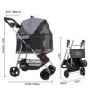 3bd97bea-ceb3-4727-8d70-6ce18a3d733d.jpg Pet Stroller Foldable 4 Wheels Dog Stroller Detachable Carrier Up To 35lbs