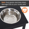 3e0af284-063c-4294-8f12-70603cba14dc.jpg 23" Wooden Heavy Duty Dog Food Bowls Pet Elevated Feeding Station -Black