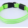 587638190 Pet Supplies LED Flash Dog Collar Nylon Translucent Double Fiber Medium Large Neck Usb Luminous Collar