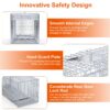40c8a19e-2112-40b0-bd8d-d97b3898cf68.jpg 1Pc Live Animal Trap Cage 37x14x15in Folding Catch And Release Humane Cat Trap Galvanized Iron For Raccoons Foxes Coyotes Stray Dogs Armadillos Squirrels