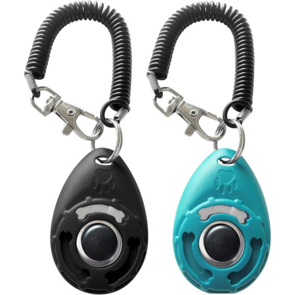 4266dd38-8426-4a03-9363-7a7a71829c75.jpg Dog Training Clicker With Sring Wrist And Keyring Pet Dog Training Clickers For Puppy, Cat