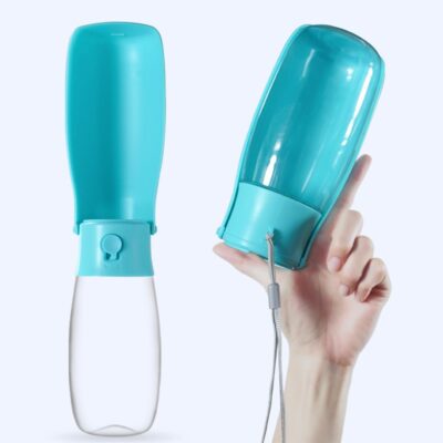 587814621 Outdoor supplies Outdoor cat feeding water dispenser Portable pet folding water cup Large capacity dog water bottle