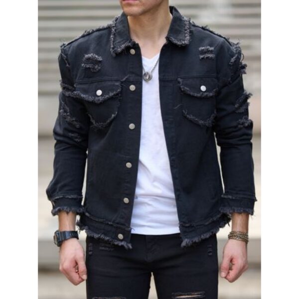 Form-fitting Denim Jacket For Men