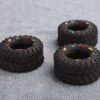 587690742 Mini Elasticity Tire Dog Cat Toy Squeak Sound Chew Treat Holder Funny Puppy Training molar Toys Dog Interactive Pet Supplies