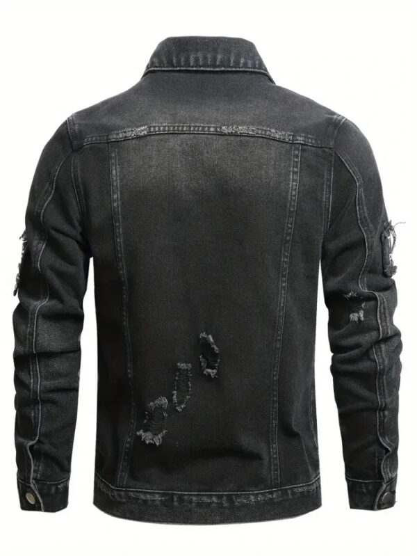 Form-fitting Denim Jacket For Men