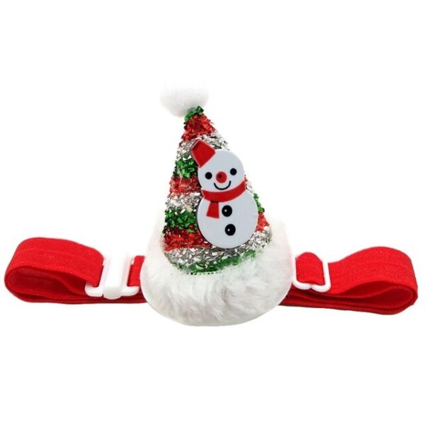 587639417 Pet Cat Dog Caps Cone Hat With Adjustable Strap Dog Christmas Headpiece Costume Cap Party Supplies