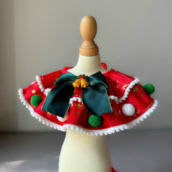 587637019 Pet Christmas Day Dress Up Scarf Decoration Supplies Dog Scarf Cat Water Scarf Mouth Tie Bow