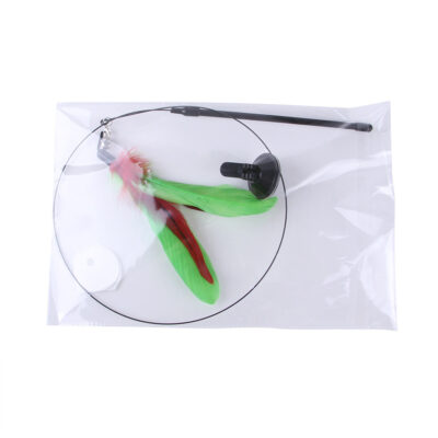 587691066 Suction cup cat toy stick that can be attached and held with steel wire multi head interchangeable cat toy and pet supplies