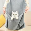 587637240 Pet transport apron, hanging chest bag for cats and puppies, plush, winter supplies