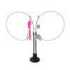 Suction cup cat toy stick that can be attached and held with steel wire multi head interchangeable cat toy and pet supplies