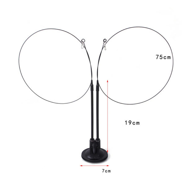 Suction cup cat toy stick that can be attached and held with steel wire multi head interchangeable cat toy and pet supplies