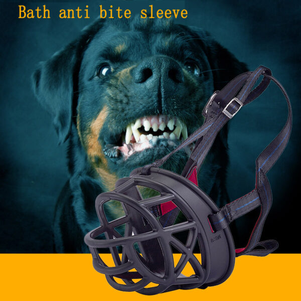 587813929 Adjustable Bite and Mistake Prevention Dog Mouth Cover, Dog Mask, Dog Training Pet Supplies