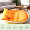 587693164 Dog House Winter Warm Dog Bed Half-Enclosed Pet Dog House Cat Bed Pet Mat Pet Cage Pet Enclosure
