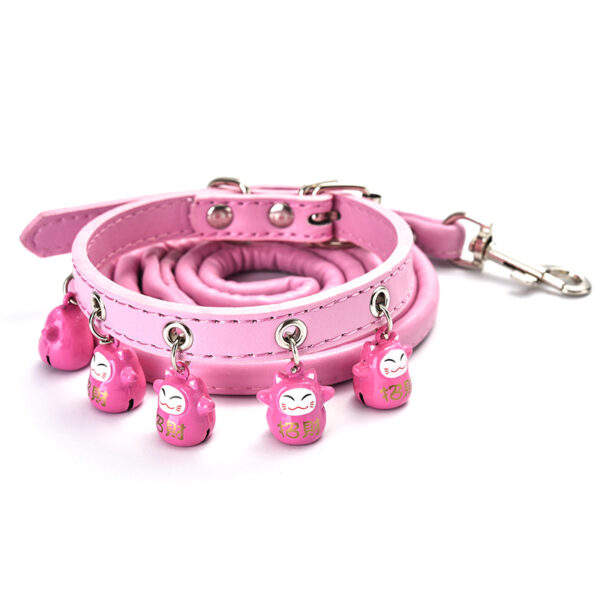 587638631 Pet Supplies Cartoon Bells Cat and Dog Collars Cat Collars Teddy Bells Dog Chain Leash Set