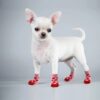 4pcs/set Dog Shoes Lovely Warm Dog Socks Winter Anti-Slip Knit Socks Cartoon Print Cats Dogs Boots Winter Pet Warm Supplies