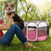 Portable Foldable Pet Fence Sports Pen Dog House