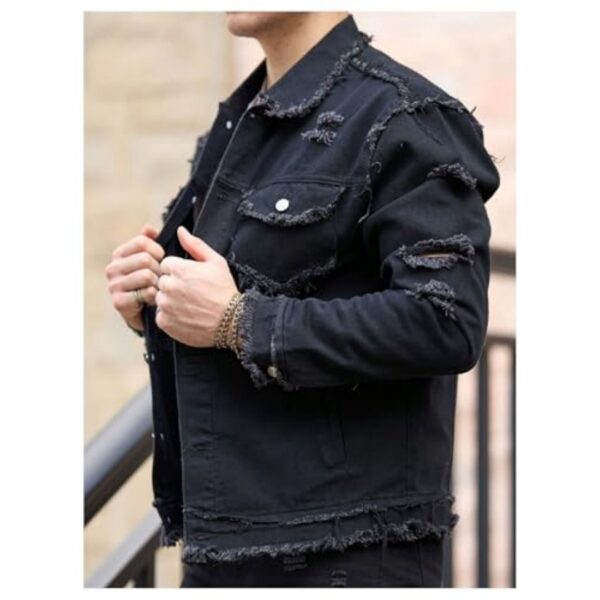 Form-fitting Denim Jacket For Men