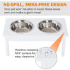 4b07d1cb-378f-40b3-9937-a76f61fe07c4.jpg 23" Wooden Heavy Duty Dog Food Bowls Pet Elevated Feeding Station -White