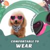 Small Dog Sunglasses UV Protection Heart Shape Dogs Goggles