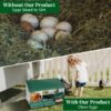 4cf1d98f-15f2-4b55-8e00-17644e9e4b6a.jpg 3 Compartment Roll Out Chicken Nesting Box With Plastic Basket, Egg Nest Box Chicken Laying Box Hens Chicken Coop Box, Green