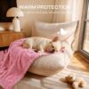 4d152620-364d-4912-b327-55739da68460.jpg Small Dog Blanket Washable Pet Bed Cover Soft Fluffy Puppy Blanket With Premium Fleece 300GSM Cozy Calming Cat Blankets For Indoor Cats