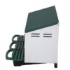 4d213117-5910-4541-b25f-ddf08f6af4e2.jpg 3 Compartment Roll Out Chicken Nesting Box With Plastic Basket, Egg Nest Box Chicken Laying Box Hens Chicken Coop Box, Green