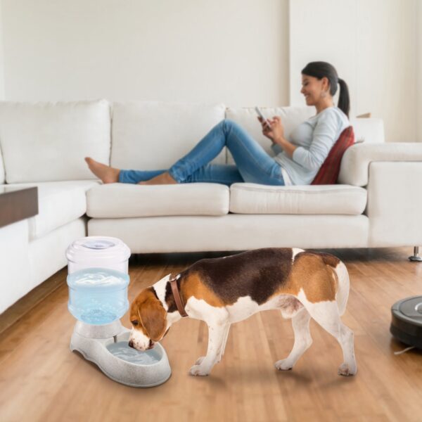 4d747918-747f-4c57-9f19-7b6ba01f0e1e.jpg 3.5L 1Gal Pet Water Dispenser Self-Dispensing Gravity Pets Water Feeder Automatic Pet Waterer Cat Dog