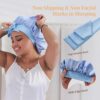 4eb792e0-6e55-4c37-986f-a8161eeec063.jpg Silk Bonnet For Sleeping Women, Satin Hair Bonnet For Sleeping For Wavy Curly Natural Hair Women Men - Blue
