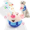 4f66ca79-fccb-4dbd-8f5c-914dfb232eb8.jpg Interactive Dog Toys Pig, Jumping Squeaky Dog Toys With Recording And Music Modes, Rechargeable Moving Dog Chew Toys