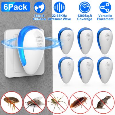 503a0151-08e4-4951-ab24-155a6b5ab9ab.jpg 6Pcs Ultrasonic Pest Repeller For Sunner Spring Indoor Plug In Bug Repellent Mosquito Spider Ant Roaches Mice Control For Bedroom Garage Warehouse Office