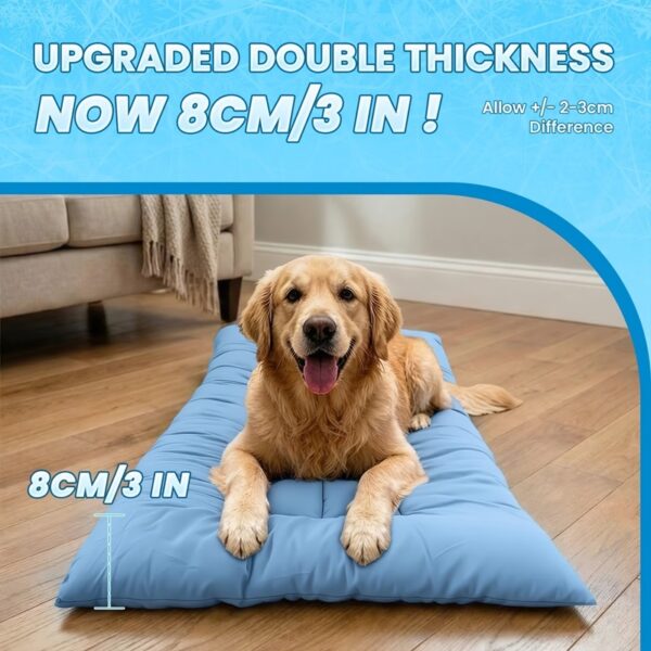 Extra-Large Summer Cooling Mat Dog Sofa Bed,Ultra-Soft, 8 Compartments, Extra-Large Plush Dog Sofa Bed,Super Soft, Thick Polyester Pet Mat With A Non-Slip Bottom