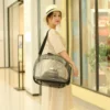 587813689 Pet Cat Carrier Bag Foldable Transparent Cage Portable Travel Breathable Cat Transport Bag Basket Backpack Handbag Pet Supplies