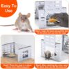 5114512b-a94c-4bb1-83b5-f8d16212995a.jpg 2Pcs Humane Rat Trap Catch And Release Live Mouse Cage Traps With Automatic Continuous Cycle Trapping For Chipmunk Rodent Mouse Small Animals