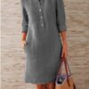 5187788431903-1.jpg Women Clothing Dress Streetwear Ethnic Style Long Sleeve Dress