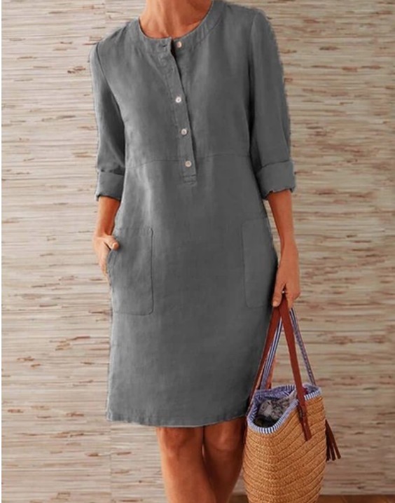5187788431903-1.jpg Women Clothing Dress Streetwear Ethnic Style Long Sleeve Dress